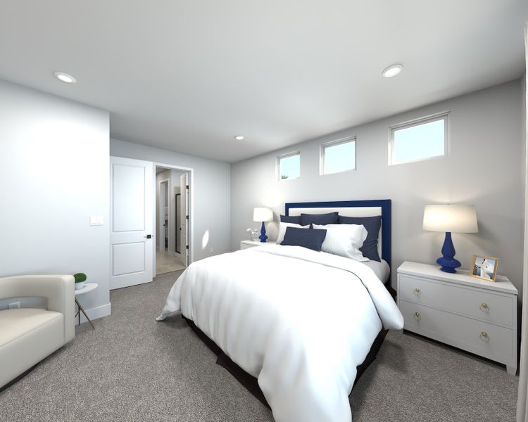 The primary bedroom offers a private retreat.