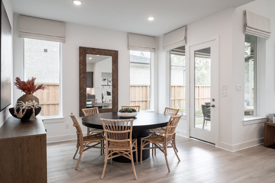 Representative furnished interior of a home built from the Wren by Tri Pointe Homes in Oakhill Reserve, Tomball (Image 12).