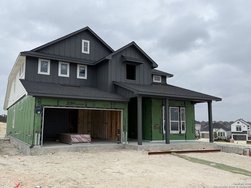 In-progress construction of a new home in Prominence, San Antonio, TX (Image 5).