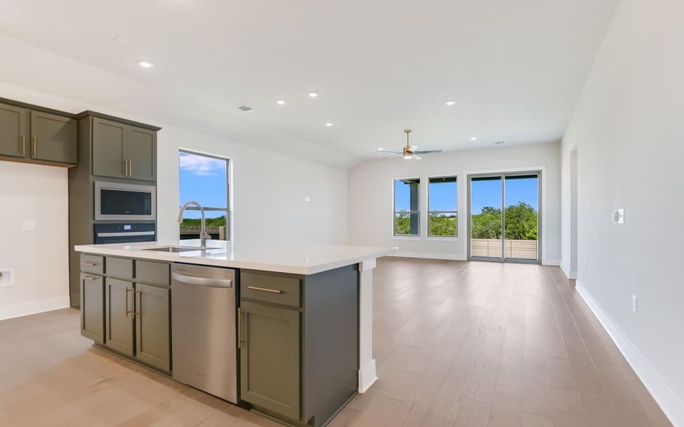 Representative furnished interior of a home built from the Drake by Brookfield Residential in Traditional Homes at Easton Park, Austin (Image 4).