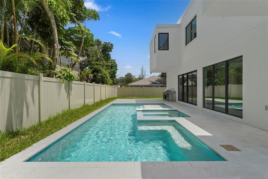 Exterior details and patio area of a home in , Sarasota (Image 40).
