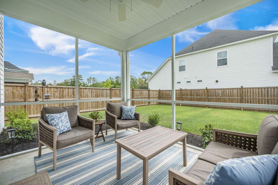 Furnished interior view inside a new home in Cordgrass Landing, Johns Island (Image 4).