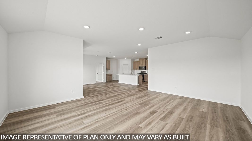 Representative unfurnished interior of a home built from the Denton by D.R. Horton in Chapel Lakes, Montgomery (Image 15). Representative unfurnished interior of a home built from the Denton by D.R. Horton in Chapel Lakes, Montgomery (Image 15).