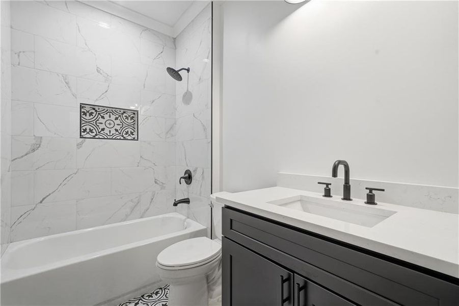 Furnished interior view inside a new home in , Rydal (Image 11).