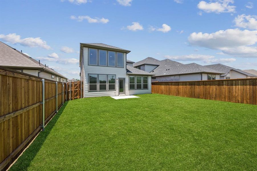 Front exterior of a new home in Lakehaven, Farmersville, TX, highlighting curb appeal (Image 18).