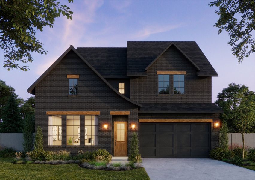 Representative exterior photo of a completed home built from the Justin by Southgate Homes in Painted Tree 50' Series, McKinney, TX (Image 20). Representative exterior photo of a completed home built from the Justin by Southgate Homes in Painted Tree 50' Series, McKinney, TX (Image 20).