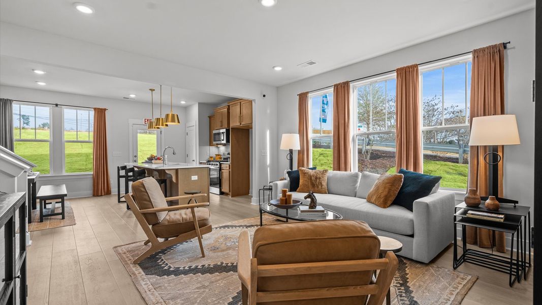 Furnished interior view inside a new home in Saluda Crossing, Piedmont (Image 22).