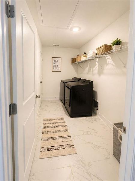 Furnished interior view inside a new home in , Dallas (Image 9).