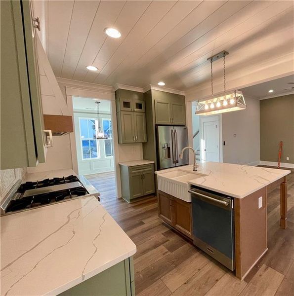 Furnished interior view inside a new home in , Monroe (Image 8).