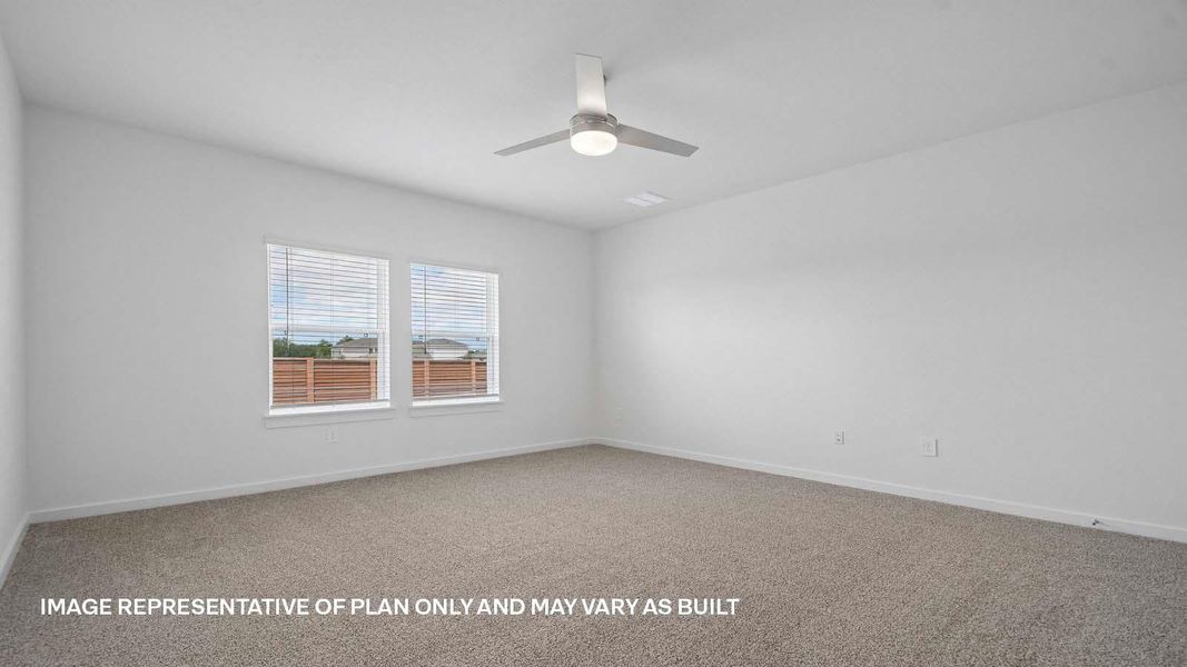Spacious, unfurnished interior of a new home in Trails at Wildhorse, Austin (Image 12).
