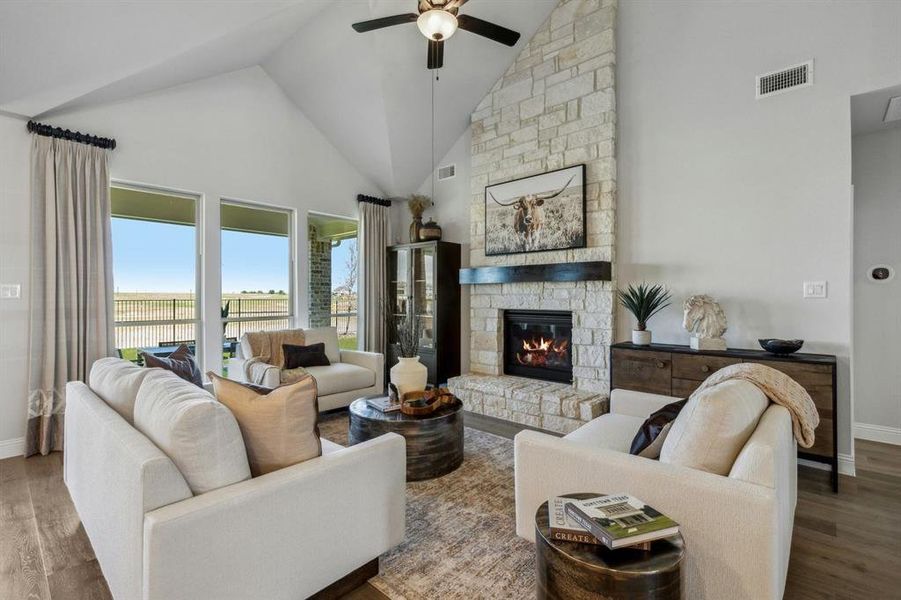 Furnished interior view inside a new home in Westside Preserve, Midlothian (Image 8).