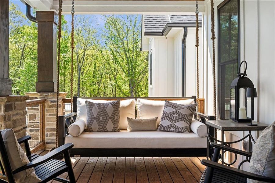 Exterior details and patio area of a home in , Canton (Image 30).