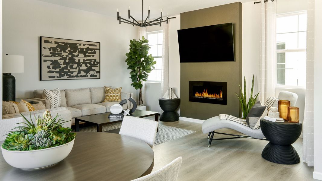 Representative furnished interior of a home built from the Stella by Taylor Morrison in Sugar Creek Horizon Collection, Loveland (Image 3).
