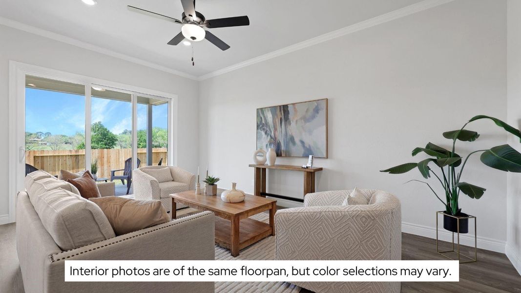 Furnished interior view inside a new home in Lexington Heights, Willis (Image 14). Furnished interior view inside a new home in Lexington Heights, Willis (Image 14).