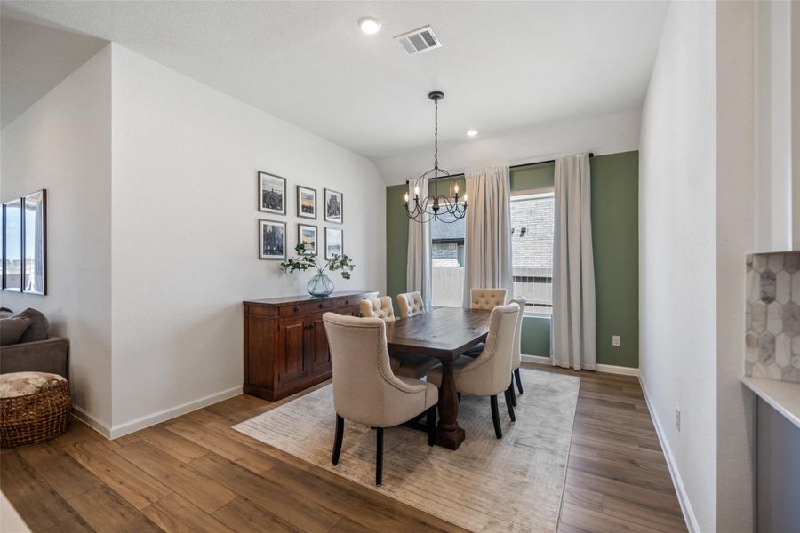 Furnished interior view inside a new home in Pomona, Manvel (Image 7).