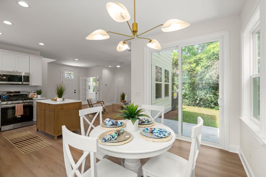 Furnished interior view inside a new home in , Charleston (Image 13).