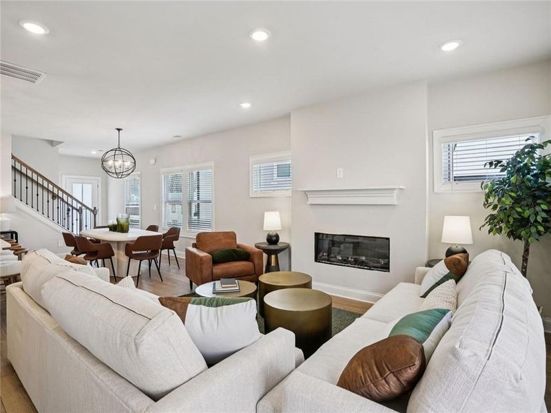 Furnished interior view inside a new home in , Cumming (Image 5).