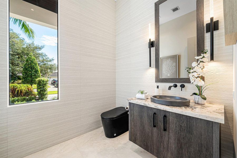 Furnished interior view inside a new home in , Boca Raton (Image 38). Furnished interior view inside a new home in , Boca Raton (Image 38).