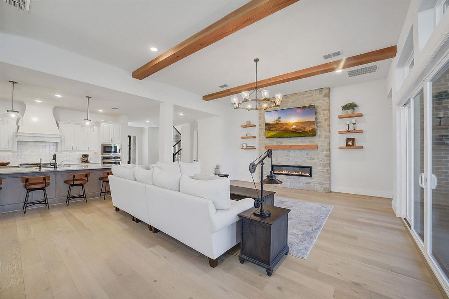Furnished interior view inside a new home in , Cypress (Image 42).
