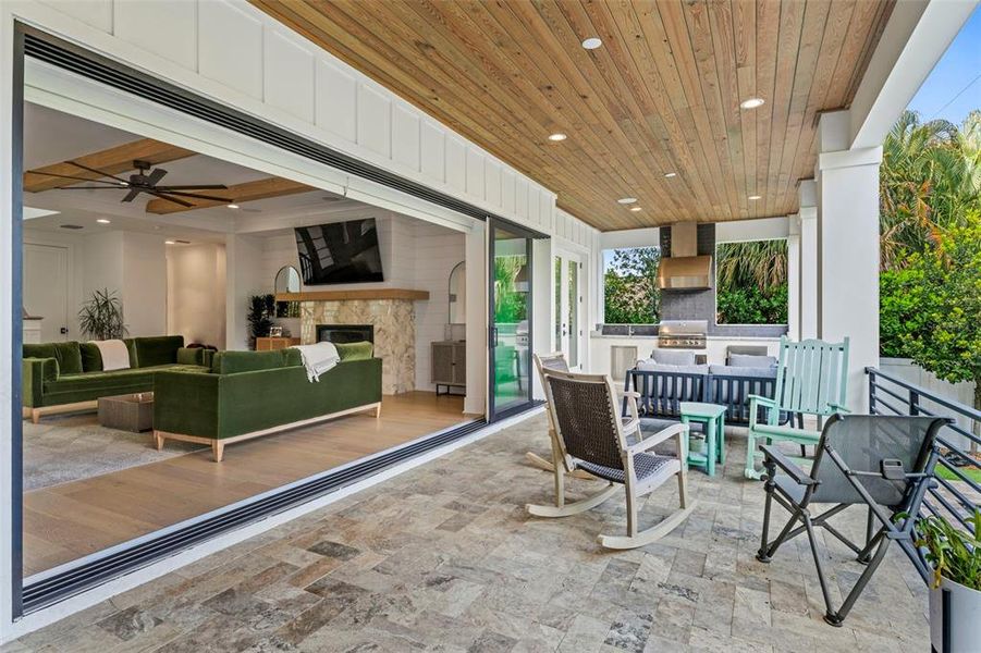 Exterior details and patio area of a home in , Tampa (Image 32).