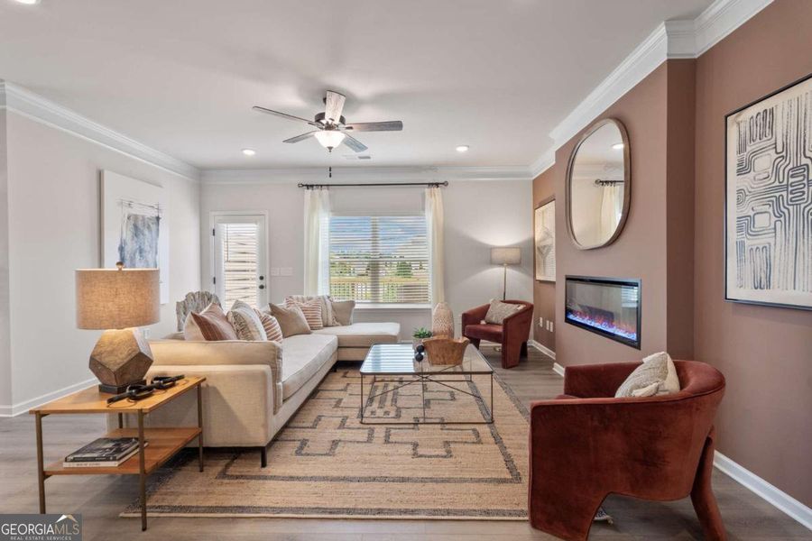 Furnished interior view inside a new home in Glendale Towns, Conyers (Image 6).