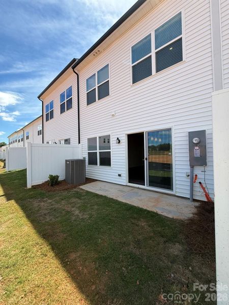 Exterior details and patio area of a home in Nichols Landing, Charlotte (Image 3). Exterior details and patio area of a home in Nichols Landing, Charlotte (Image 3).