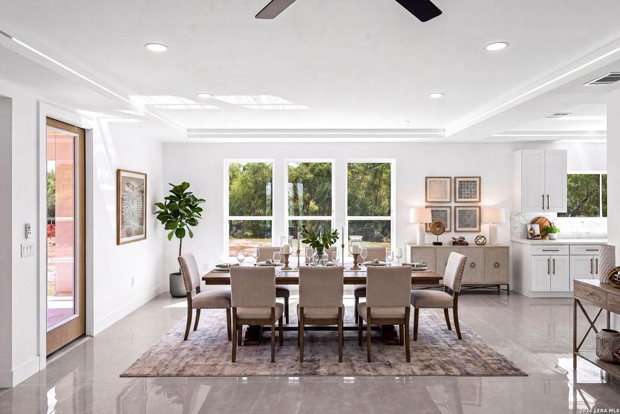 Furnished interior view inside a new home in , Kyle (Image 37).