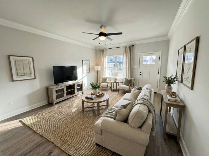 Furnished interior view inside a new home in Saddlebrook, Murfreesboro (Image 6).