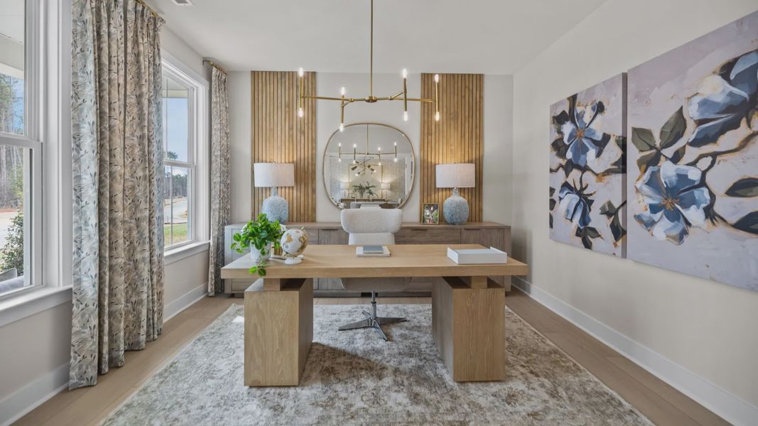 The Stonefield Home Plan in Michaux Garden by DRB Homes in Belmont, NC. - Home  Office