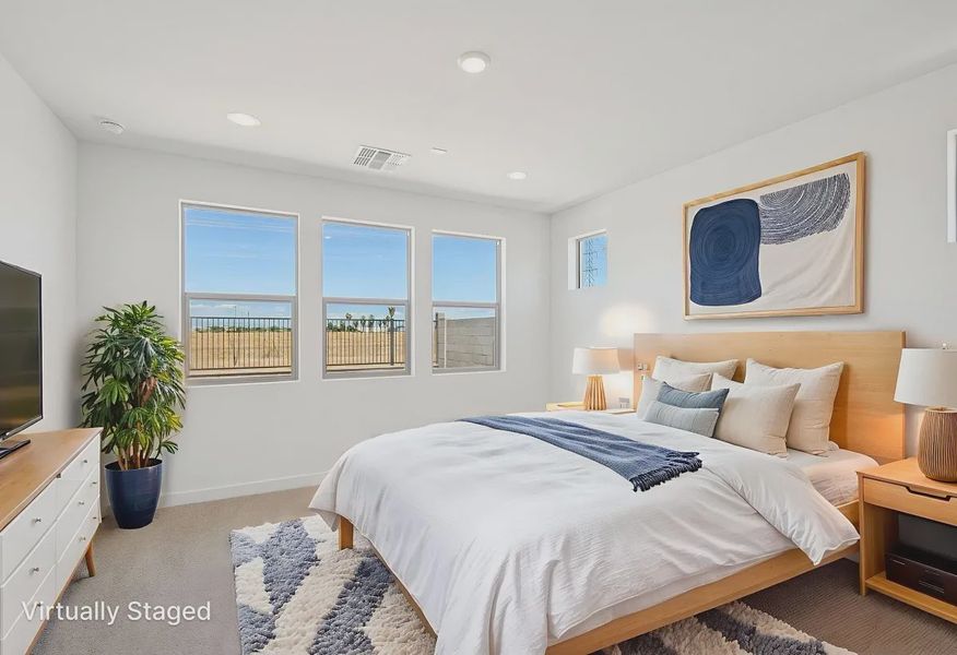 Virtually Staged Primary Bedroom - 8 of 13