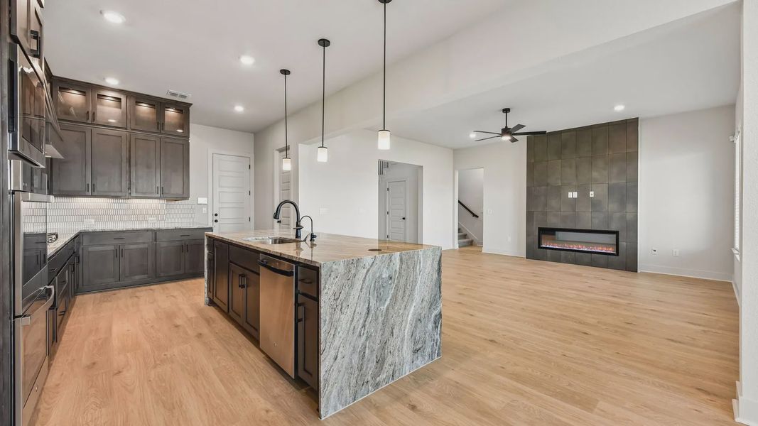 Furnished interior view inside a new home in Sunfield, Buda (Image 4).