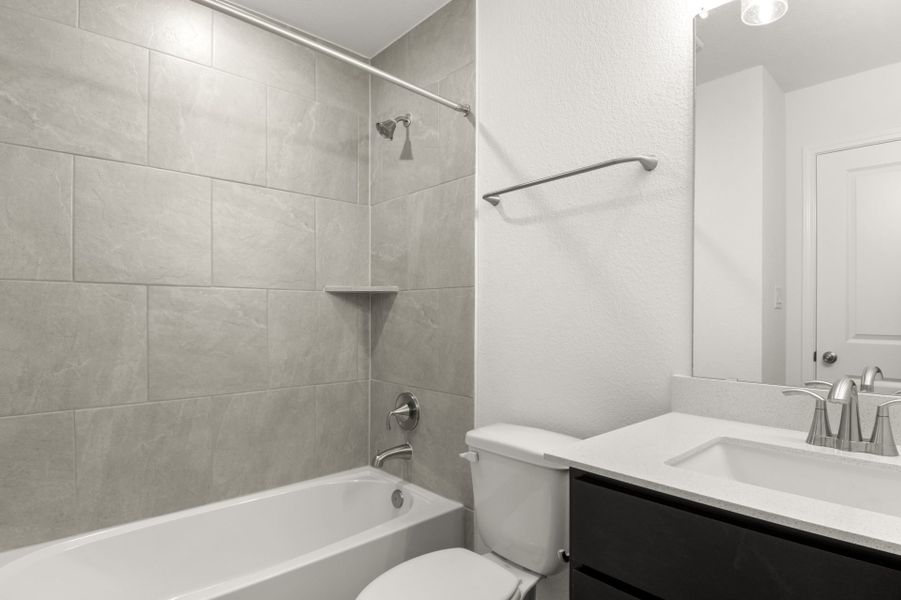 Furnished interior view inside a new home in Blanco Vista, San Marcos (Image 20).