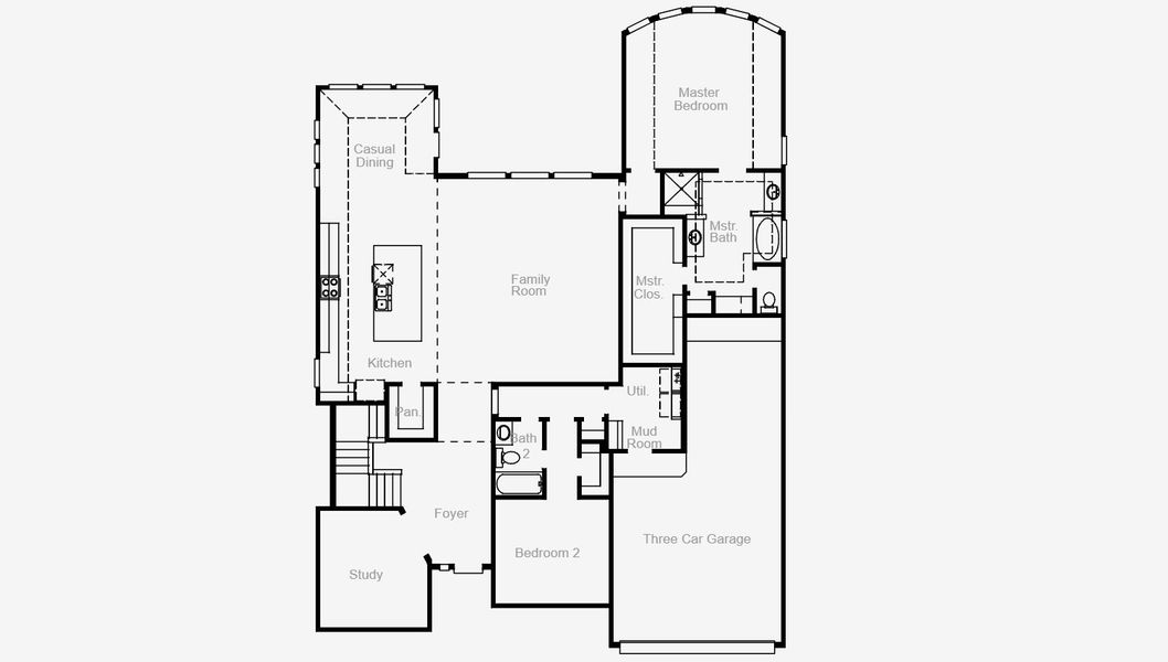 2D floor plan layout for the Richwood by Coventry Homes in Valencia 60', Manvel, TX (Image 21). 2D floor plan layout for the Richwood by Coventry Homes in Valencia 60', Manvel, TX (Image 21).