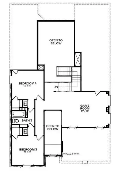 2D floor plan layout of this home in The Highlands, Porter, TX (Image 5). 2D floor plan layout of this home in The Highlands, Porter, TX (Image 5).