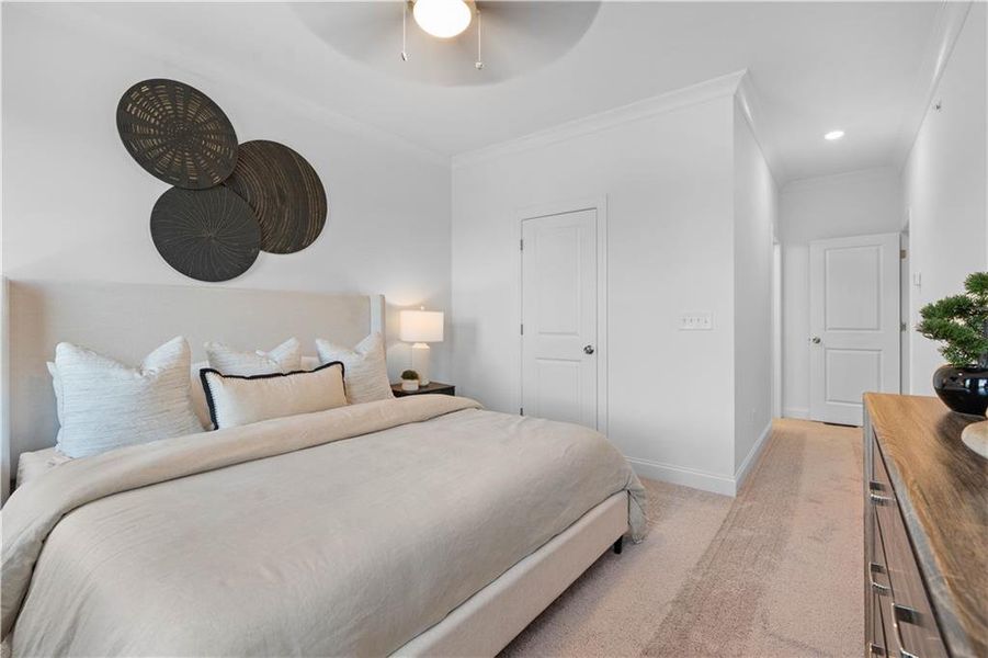 Furnished interior view inside a new home in Brookside Reserve, Alpharetta (Image 15).