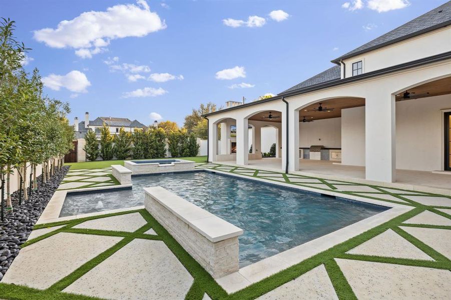 Exterior details and patio area of a home in , Dallas (Image 28). Exterior details and patio area of a home in , Dallas (Image 28).