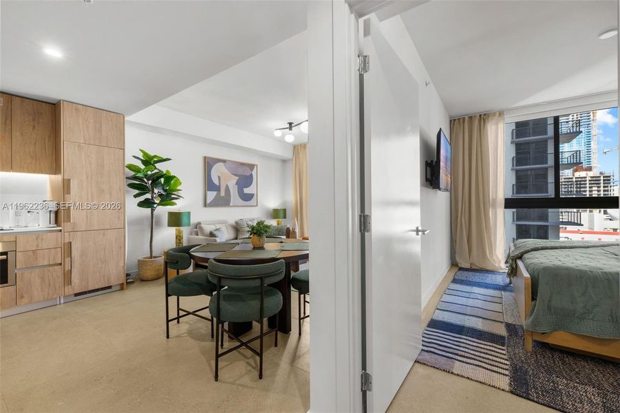 Furnished interior view inside a new home in , Miami (Image 4).