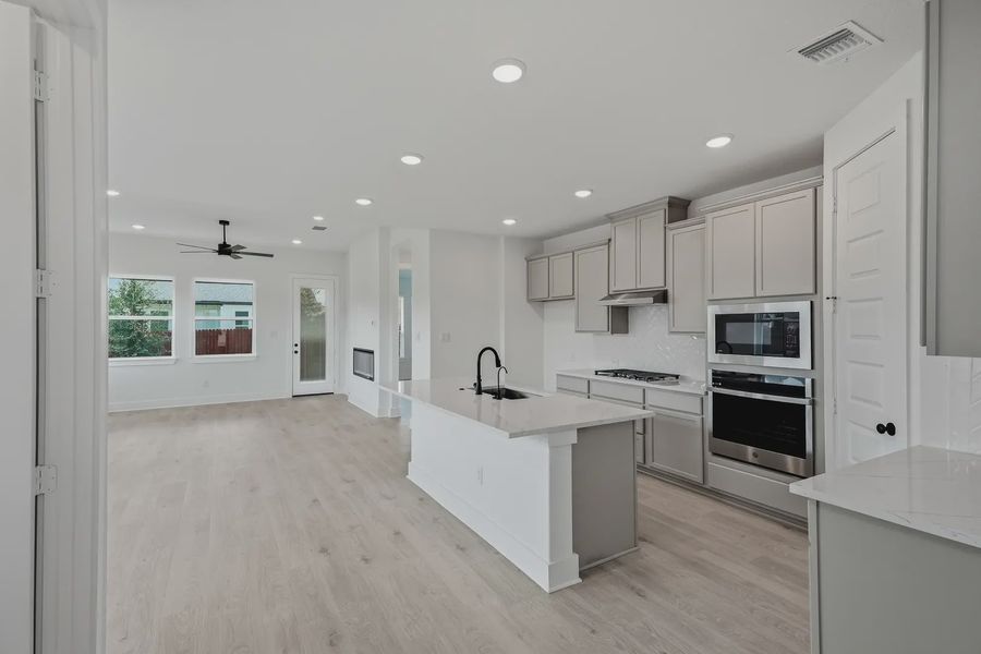 Furnished interior view inside a new home in Stillwater Ranch, San Antonio (Image 5).