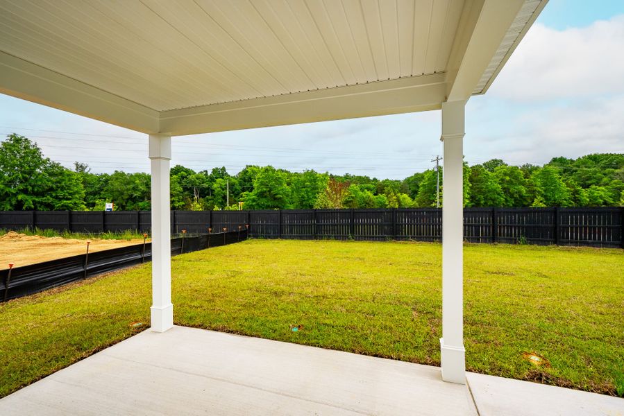 Exterior details and patio area of a home in Monroe Preserve, Chapin (Image 25).