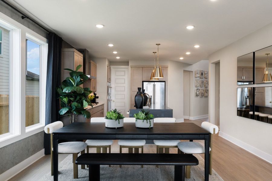 Furnished interior view inside a new home in Terrace Collection At Turner's Crossing, Buda (Image 35).
