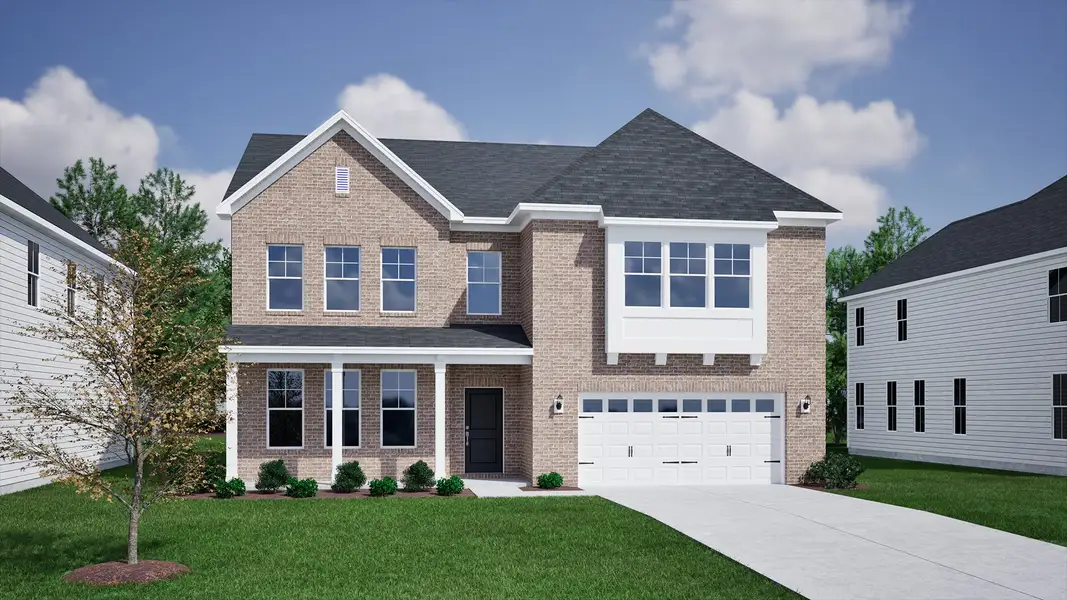 Representative exterior photo of a completed home built from the Webster II - Vanguard Collection by Mungo Homes in Scotts Hill Village, Wilmington, NC (Image 23).