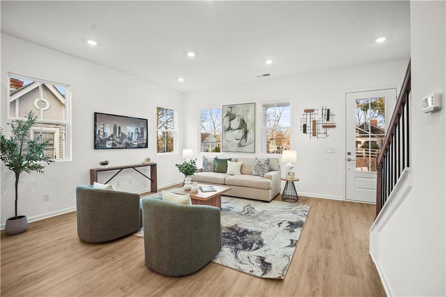 Furnished interior view inside a new home in , Atlanta (Image 5).