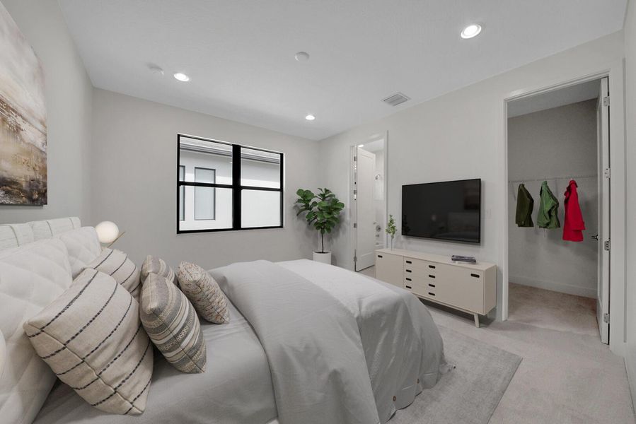 Furnished interior view inside a new home in , Boca Raton (Image 20).