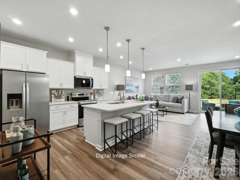 Furnished interior view inside a new home in Bailey Run, Charlotte (Image 18).
