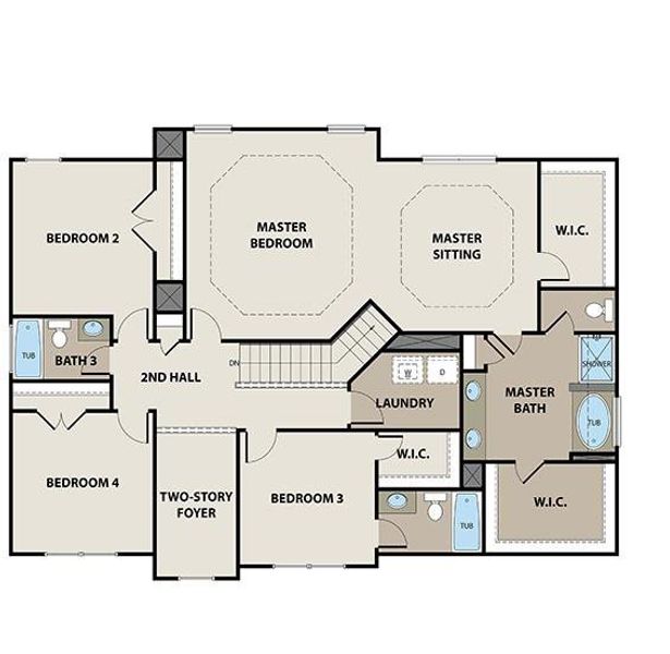 2D floor plan layout of this home in The Manor at Gainesville Township, Gainesville, GA (Image 4). 2D floor plan layout of this home in The Manor at Gainesville Township, Gainesville, GA (Image 4).