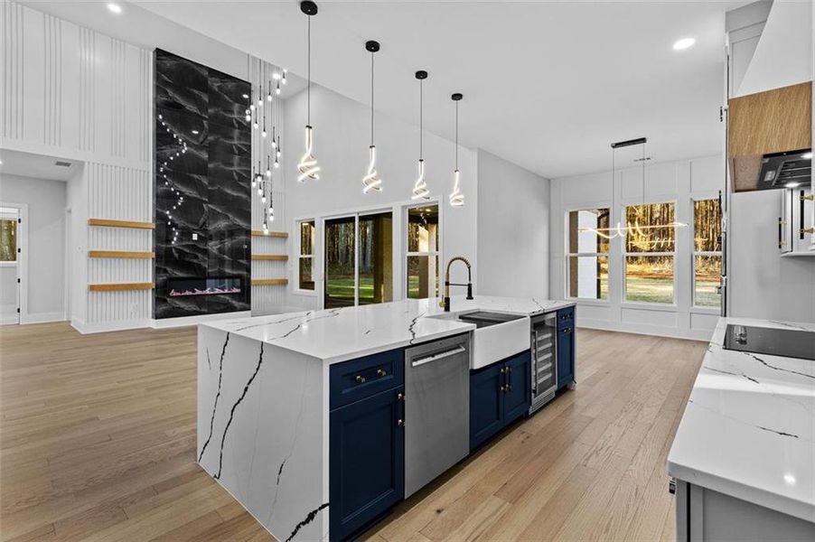 Furnished interior view inside a new home in , Monroe (Image 10).