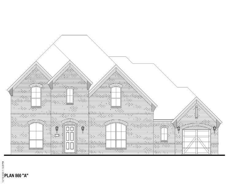 Plan 860 Elevation A