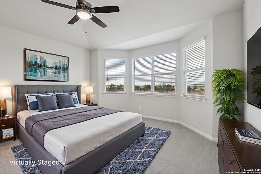 Furnished interior view inside a new home in Estancia Ranch - Premier Series, San Antonio (Image 9). Furnished interior view inside a new home in Estancia Ranch - Premier Series, San Antonio (Image 9).
