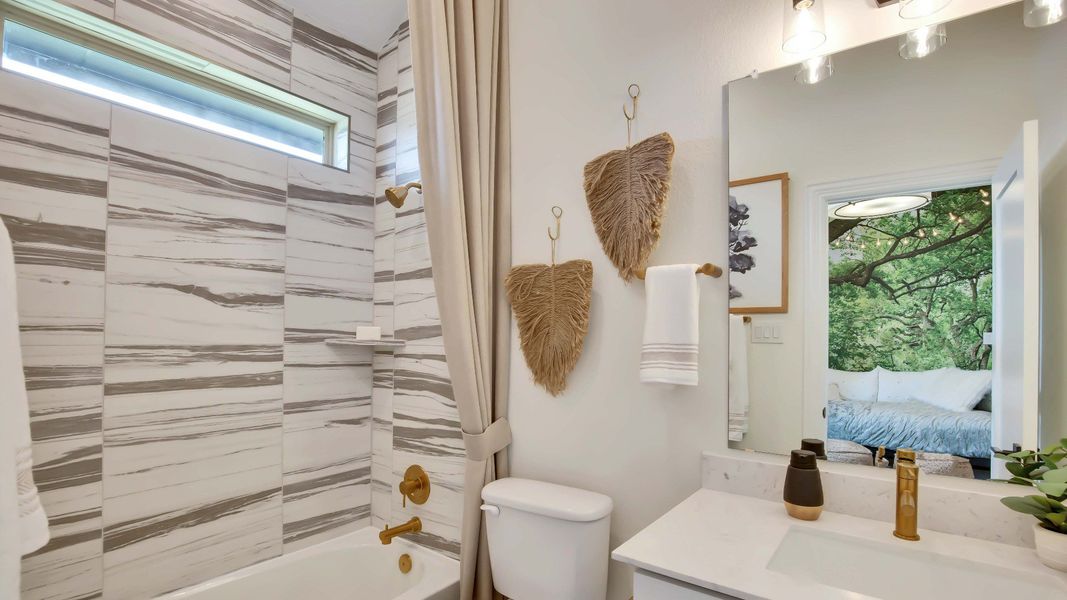 Furnished interior view inside a new home in Oaks at San Gabriel, Georgetown (Image 5). Furnished interior view inside a new home in Oaks at San Gabriel, Georgetown (Image 5).