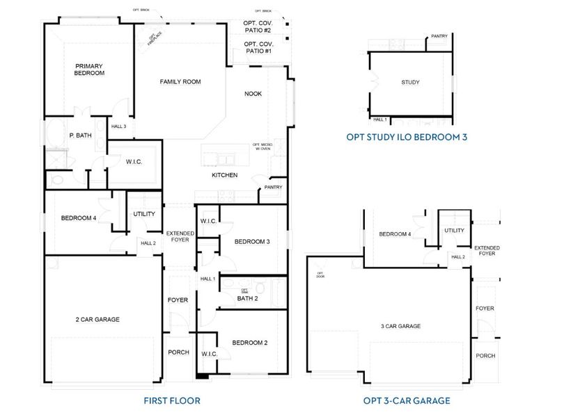 2D floor plan layout for the Concept 1790 by Landsea Homes in Waterford Park, Weatherford, TX (Image 3). 2D floor plan layout for the Concept 1790 by Landsea Homes in Waterford Park, Weatherford, TX (Image 3).